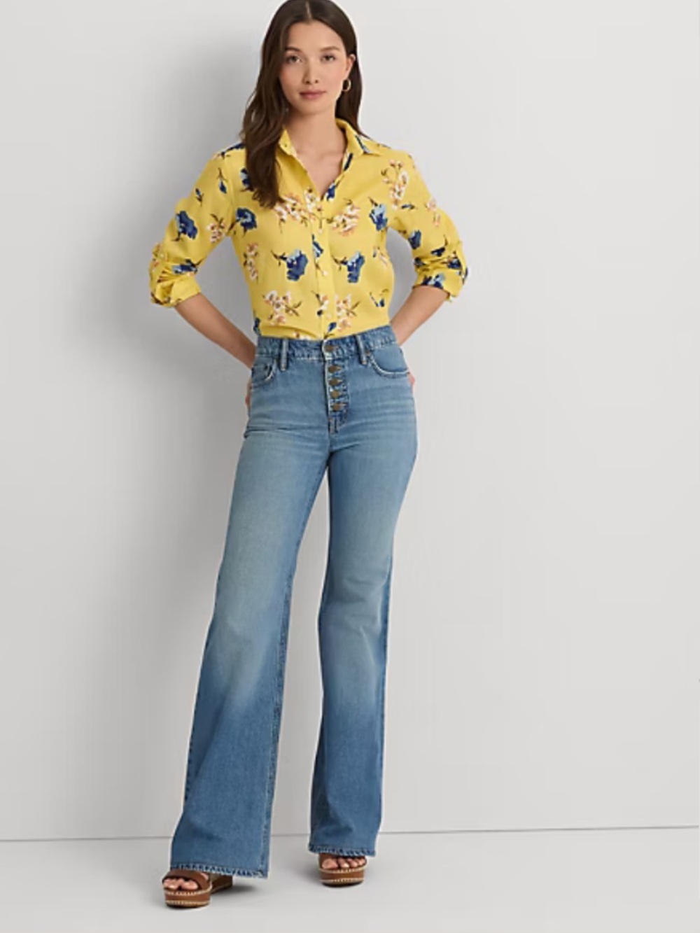 Ralph Lauren High-Rise Flare Leg Jeans